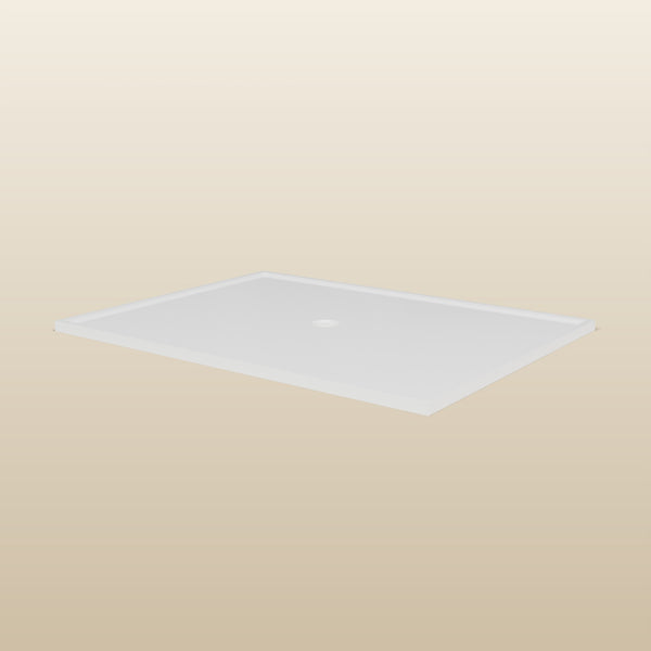 1800 × 1350 Rectangular Shower Tray – 45mm Slim Non-Slip — low front view · Omnitub render