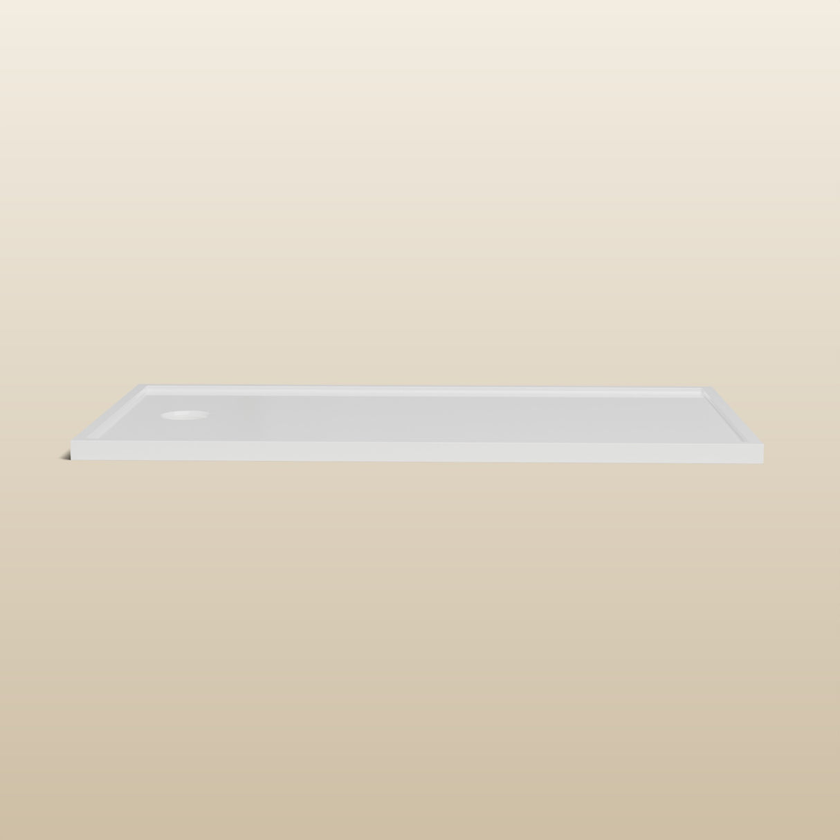 1550 × 800 Rectangular Shower Tray – 45mm Slim Non-Slip — side profile · Omnitub render