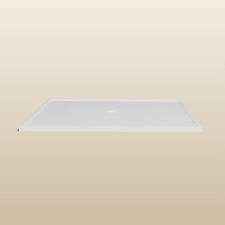 1500 × 1500 Square Shower Tray – 45mm Slim Non-Slip — side profile · Omnitub render