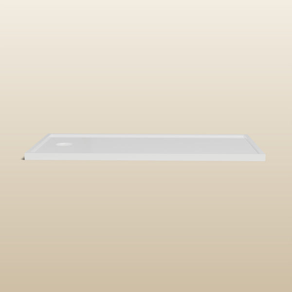 1550 × 800 Rectangular Shower Tray – 45mm Slim Non-Slip — side profile · Omnitub render