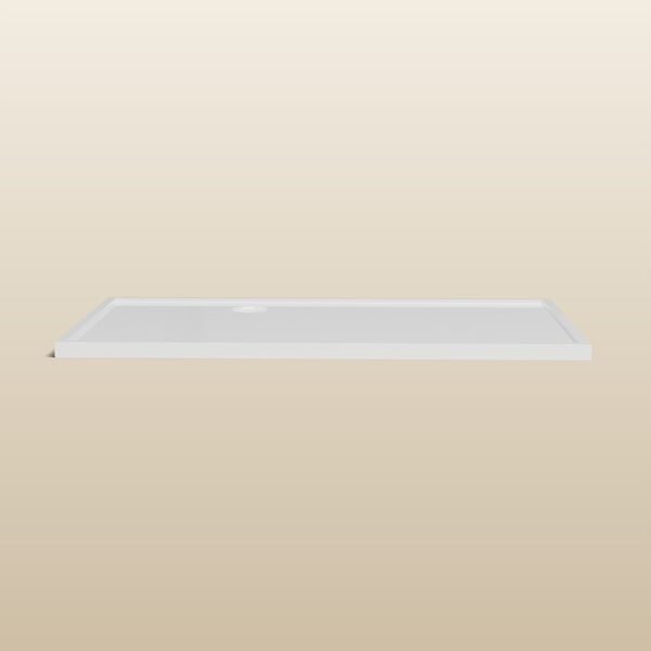 1500 × 800 Rectangular Shower Tray – 45mm Slim Non-Slip — side profile · Omnitub render