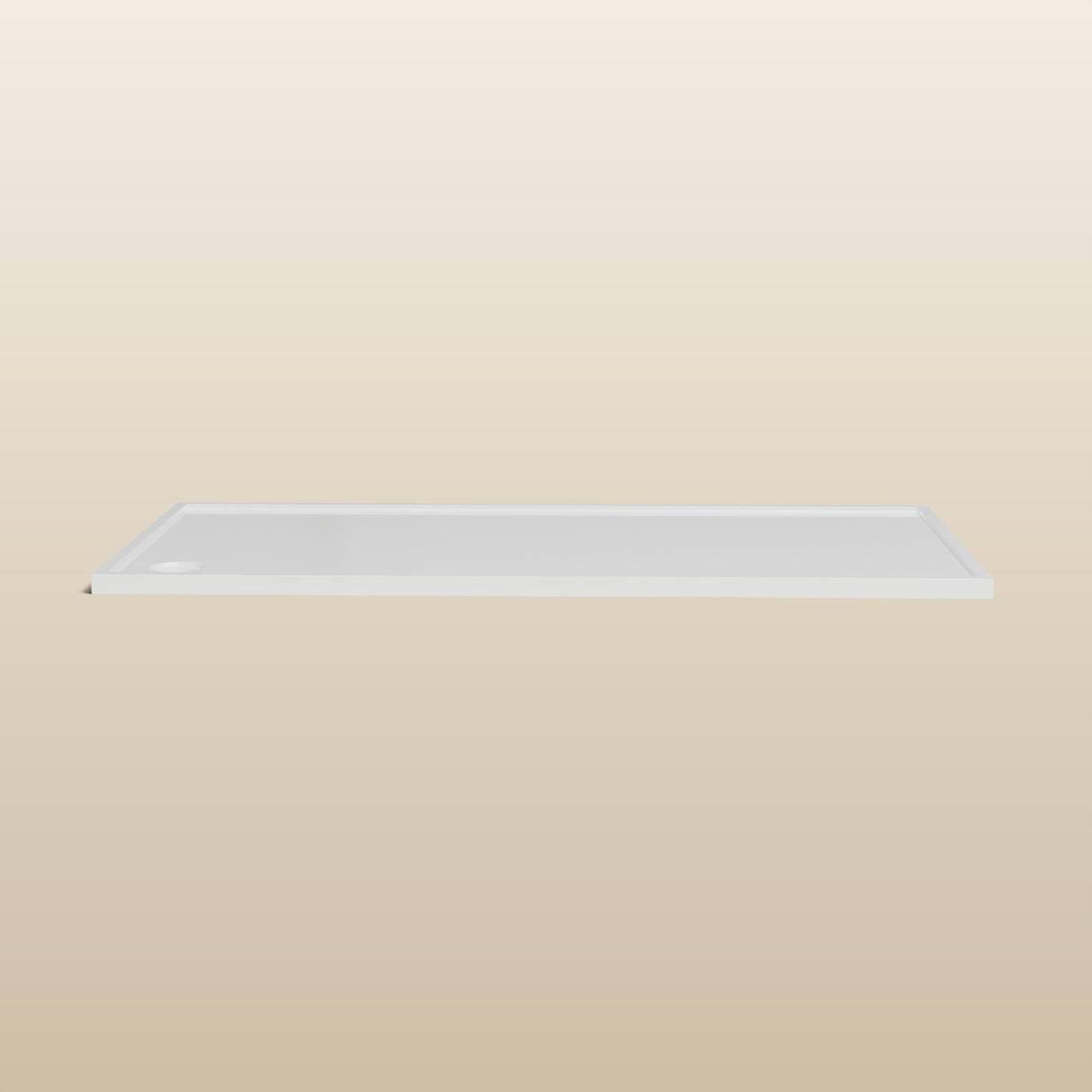 2000 × 1000 Rectangular Shower Tray – 45mm Slim Non-Slip — side profile · Omnitub render