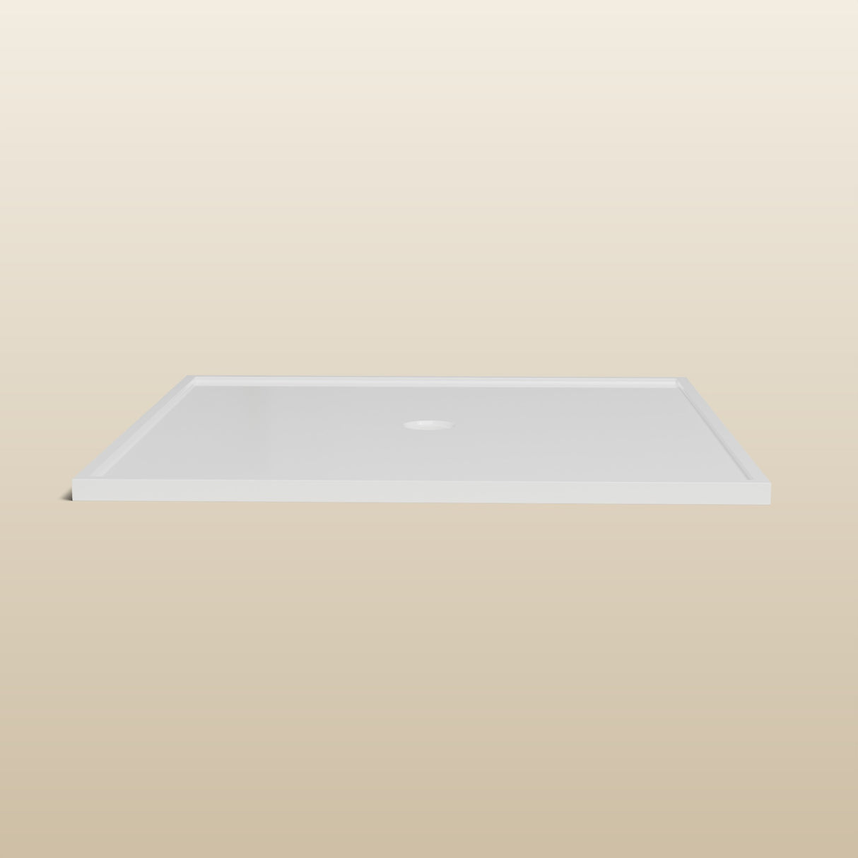 1400 × 1400 Square Shower Tray – 45mm Slim Non-Slip — side profile · Omnitub render