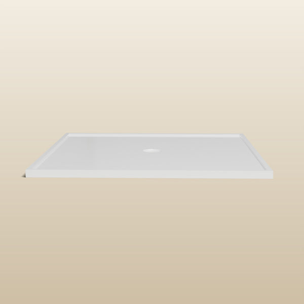 1400 × 1400 Square Shower Tray – 45mm Slim Non-Slip — side profile · Omnitub render