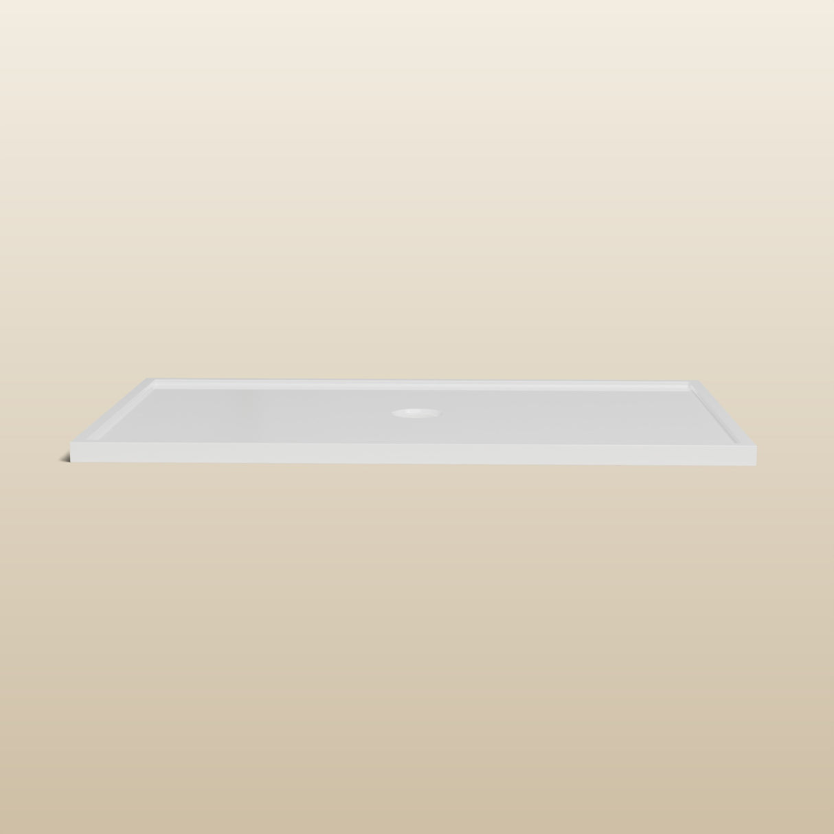 1500 × 900 Rectangular Shower Tray – 45mm Slim Non-Slip — side profile · Omnitub render