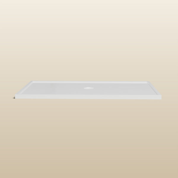 1500 × 900 Rectangular Shower Tray – 45mm Slim Non-Slip — side profile · Omnitub render