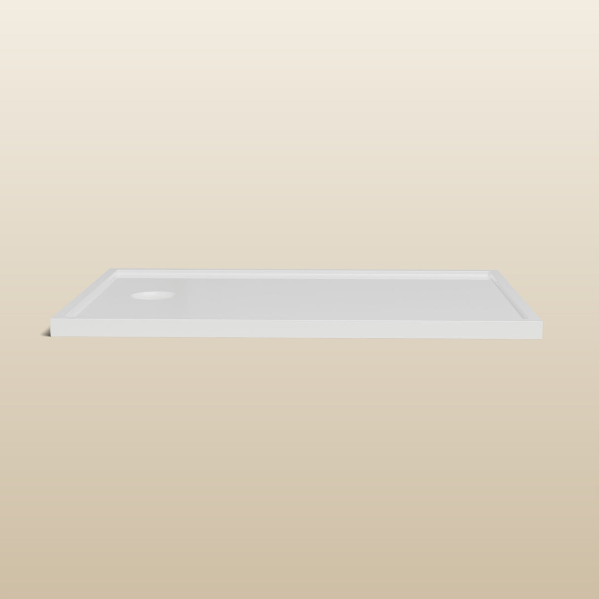 1200 × 800 Rectangular Shower Tray – 45mm Slim Non-Slip — side profile · Omnitub render