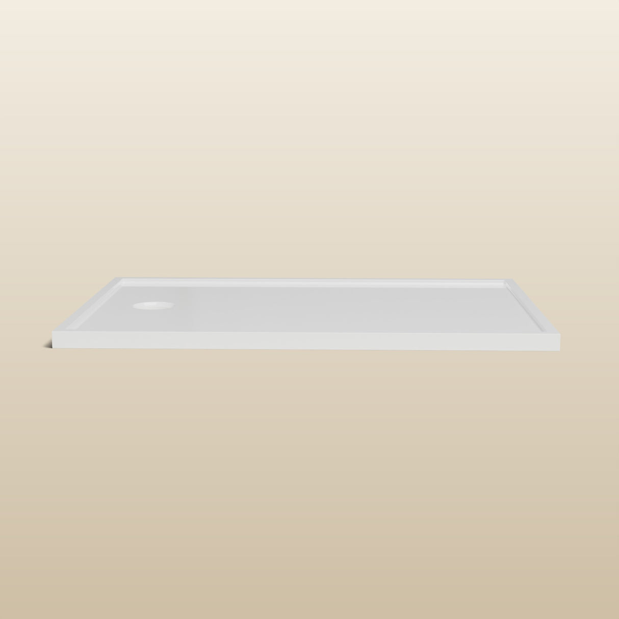 1300 × 900 Rectangular Shower Tray – 45mm Slim Non-Slip — side profile · Omnitub render
