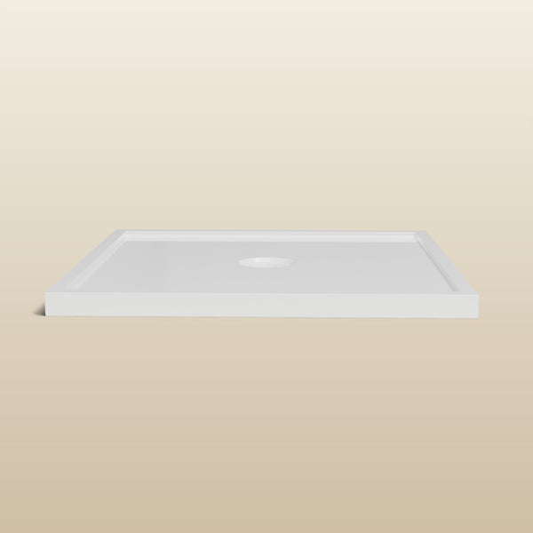 800 × 800 Square Shower Tray – 45mm Slim Non-Slip — side profile · Omnitub render