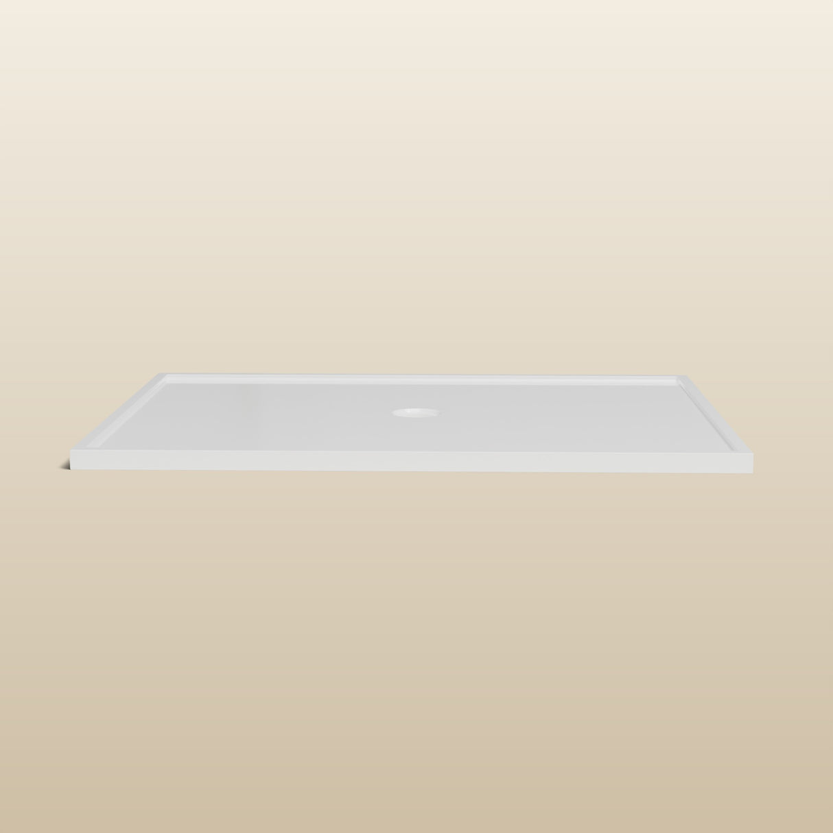 1500 × 1100 Rectangular Shower Tray – 45mm Slim Non-Slip — side profile · Omnitub render