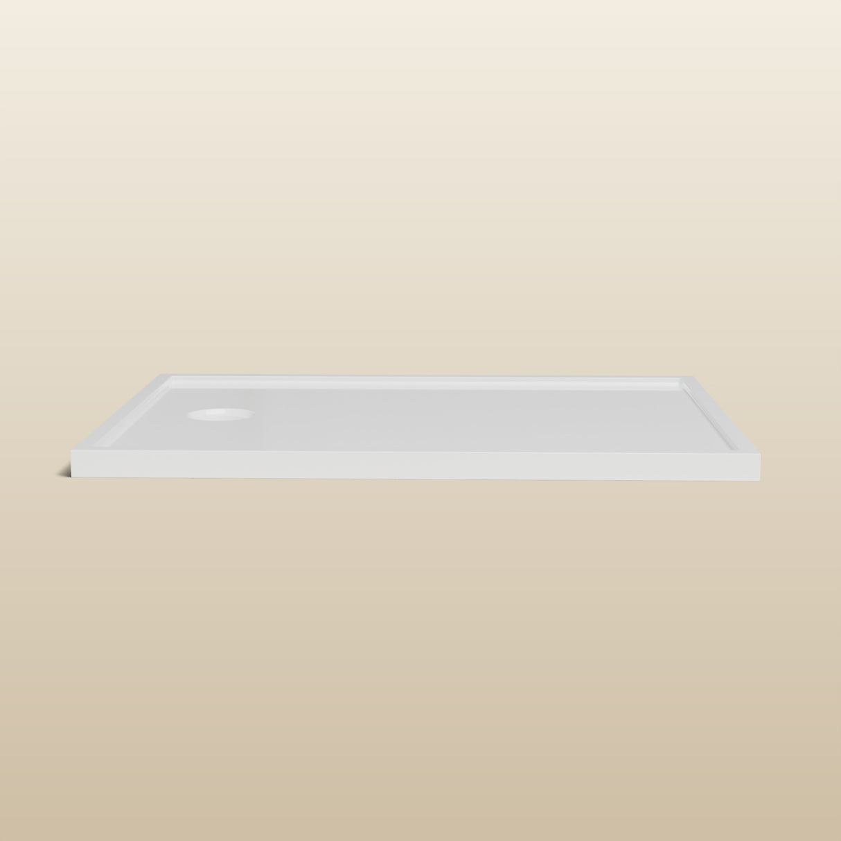 1100 x 800 Rectangular Shower Tray – 45mm Slim Non-Slip — side profile · Omnitub render