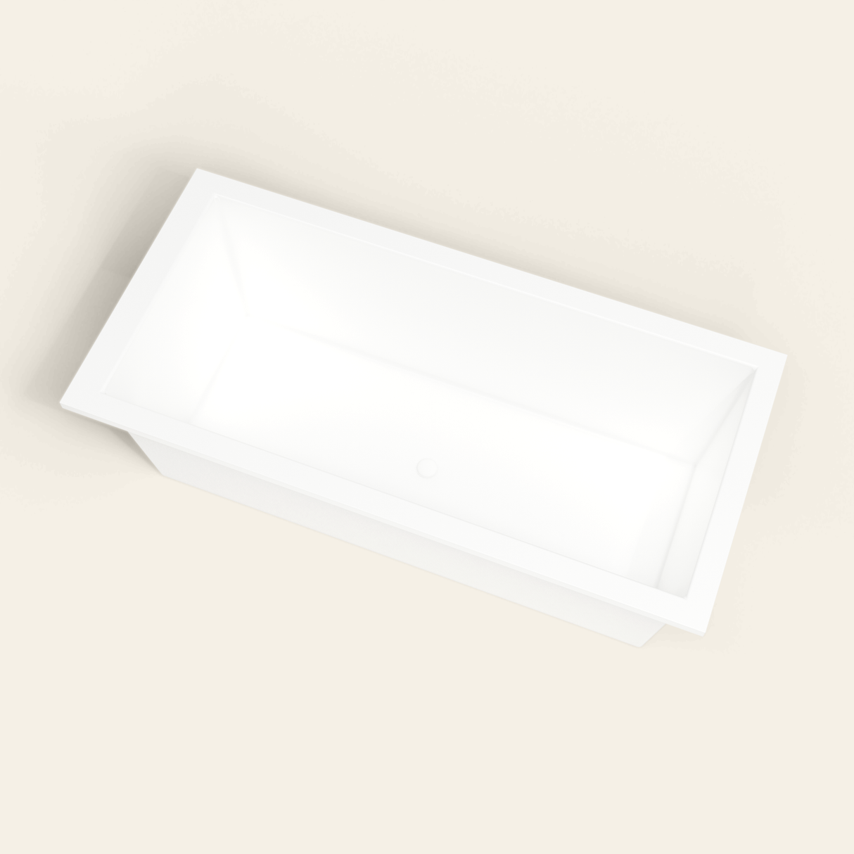 Omnitub 1900×900 white deep soaking bath — interior well [render:4_steep_into_well:nofeet]