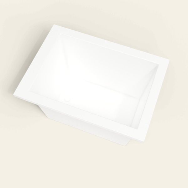 Omnitub 1050×750 white deep soaking bath — interior well [render:4_steep_into_well:nofeet]