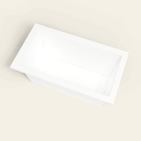 Omnitub 1350×750 white deep soaking bath — interior well [render:4_steep_into_well:nofeet]