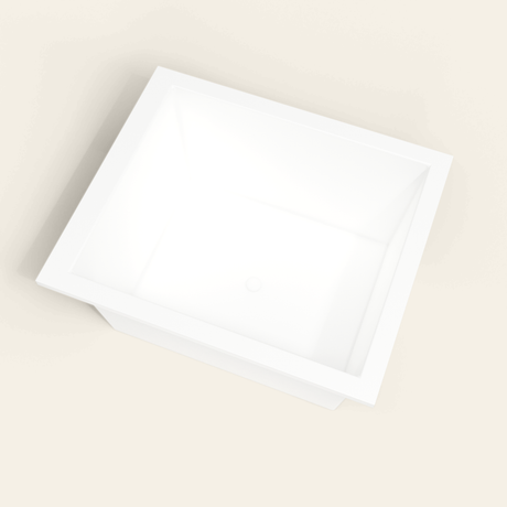 Omnitub 1250×1050 white deep soaking bath — interior well [render:4_steep_into_well:nofeet]