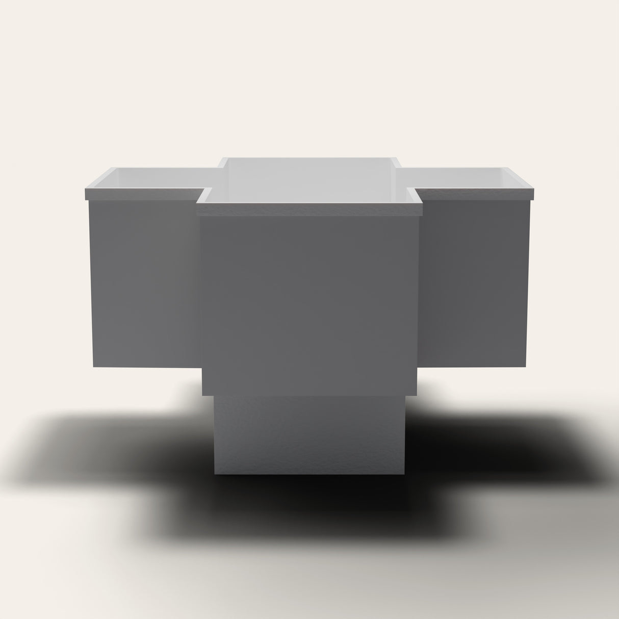 Omnitub 1500 x 1500 four person seated soaking tub endelev