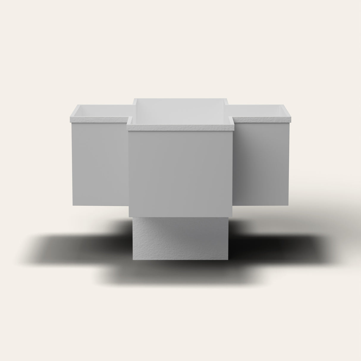 Omnitub 1500 x 1500 four person seated soaking tub front