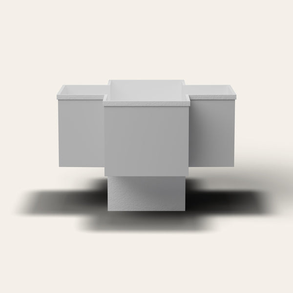 Omnitub 1500 x 1500 four person seated soaking tub front