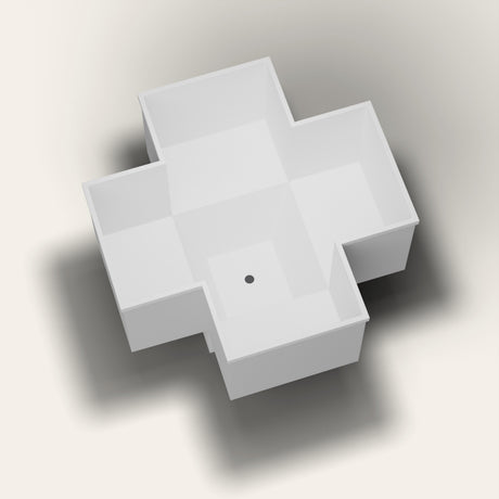 Omnitub 1500 x 1500 four person seated soaking tub in well