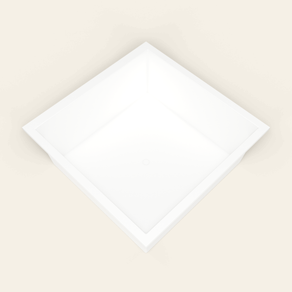 Omnitub 1600×1600 white deep soaking bath — interior corner [render:5_interior_corner:nofeet]