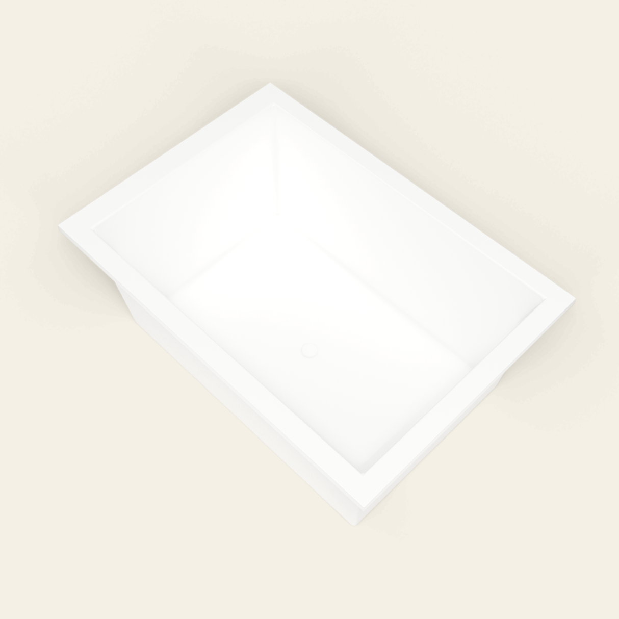 Omnitub 1500×1050 white deep soaking bath — interior corner [render:5_interior_corner:nofeet]