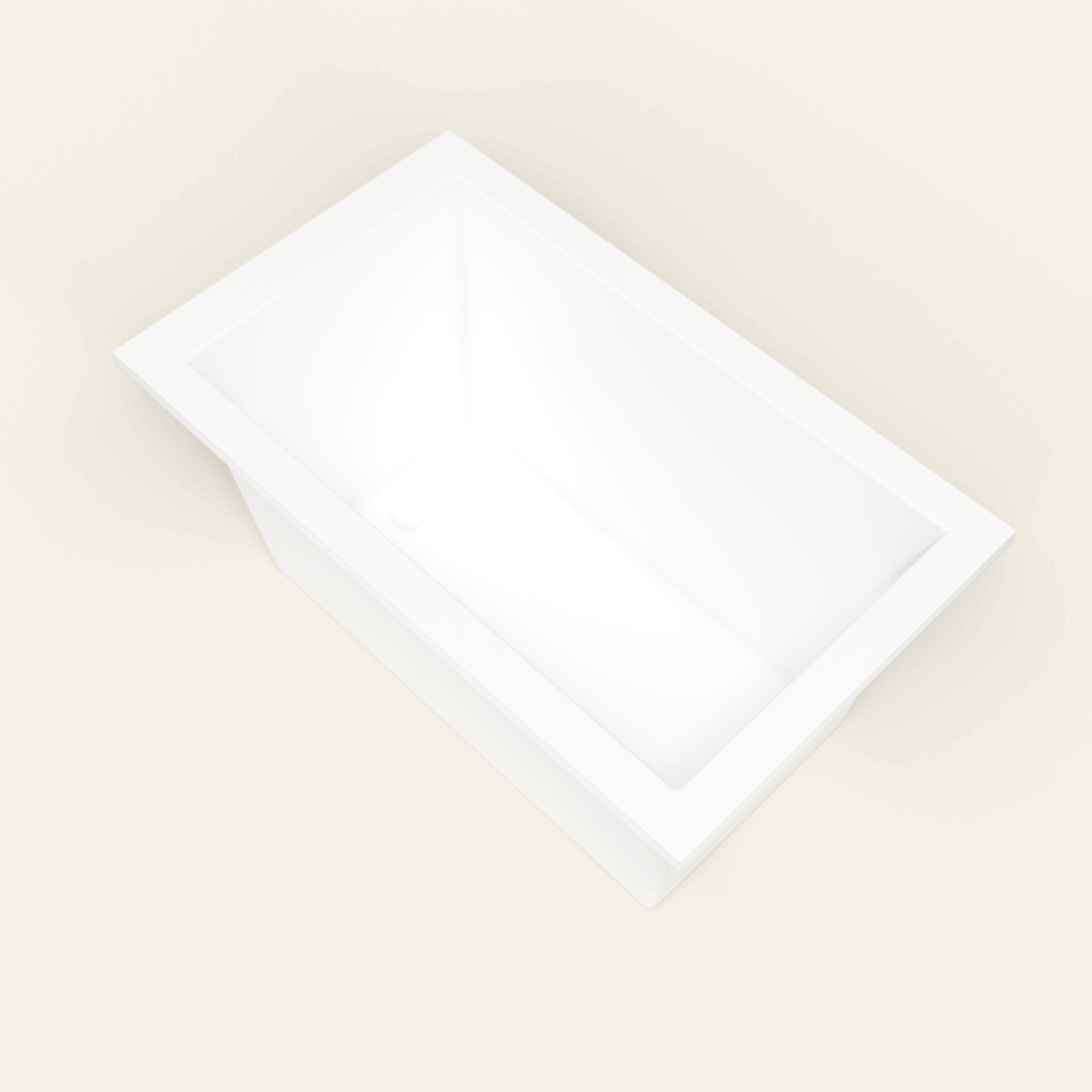 Omnitub 1250×750 white deep soaking bath — interior corner [render:5_interior_corner:nofeet]