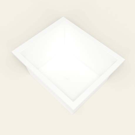 Omnitub 1250×1050 white deep soaking bath — interior corner [render:5_interior_corner:nofeet]