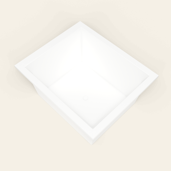Omnitub 1250×1050 white deep soaking bath — interior corner [render:5_interior_corner:nofeet]