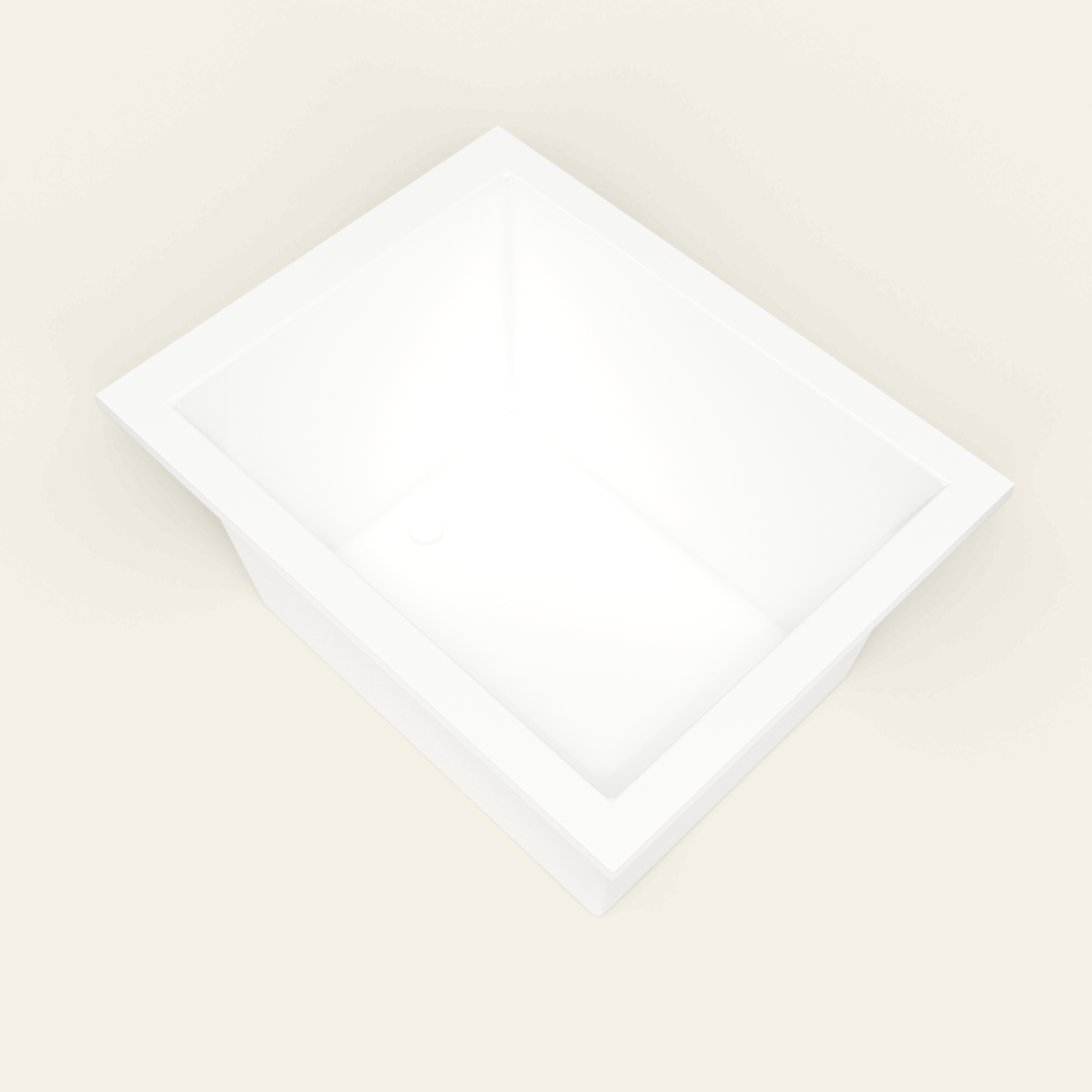 Omnitub 1150×900 white deep soaking bath — interior corner [render:5_interior_corner:nofeet]