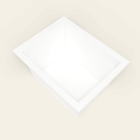 Omnitub 1150×900 white deep soaking bath — interior corner [render:5_interior_corner:nofeet]