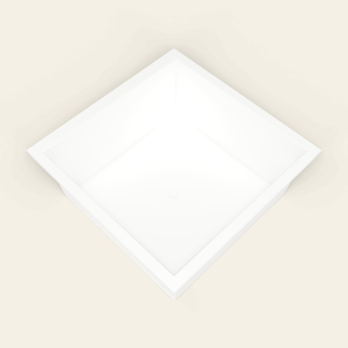 Omnitub 1500×1500 white deep soaking bath — interior corner [render:5_interior_corner:nofeet]