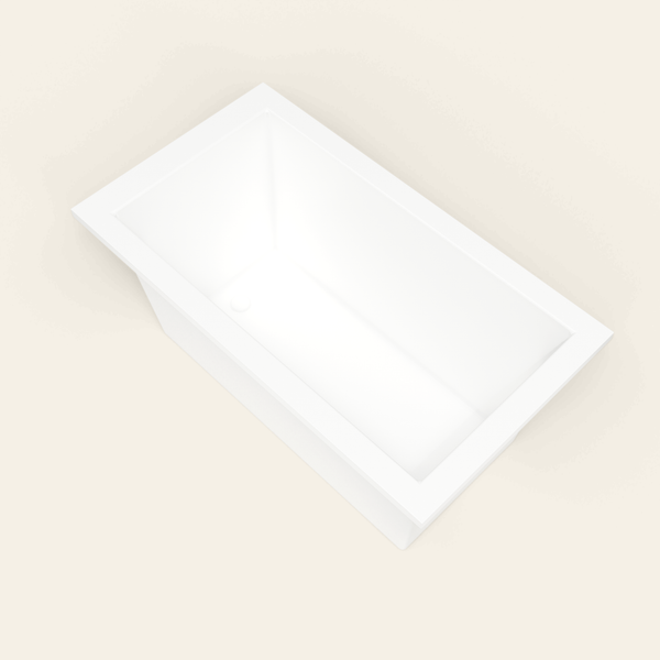 Omnitub 1350×750 white deep soaking bath — interior corner [render:5_interior_corner:nofeet]