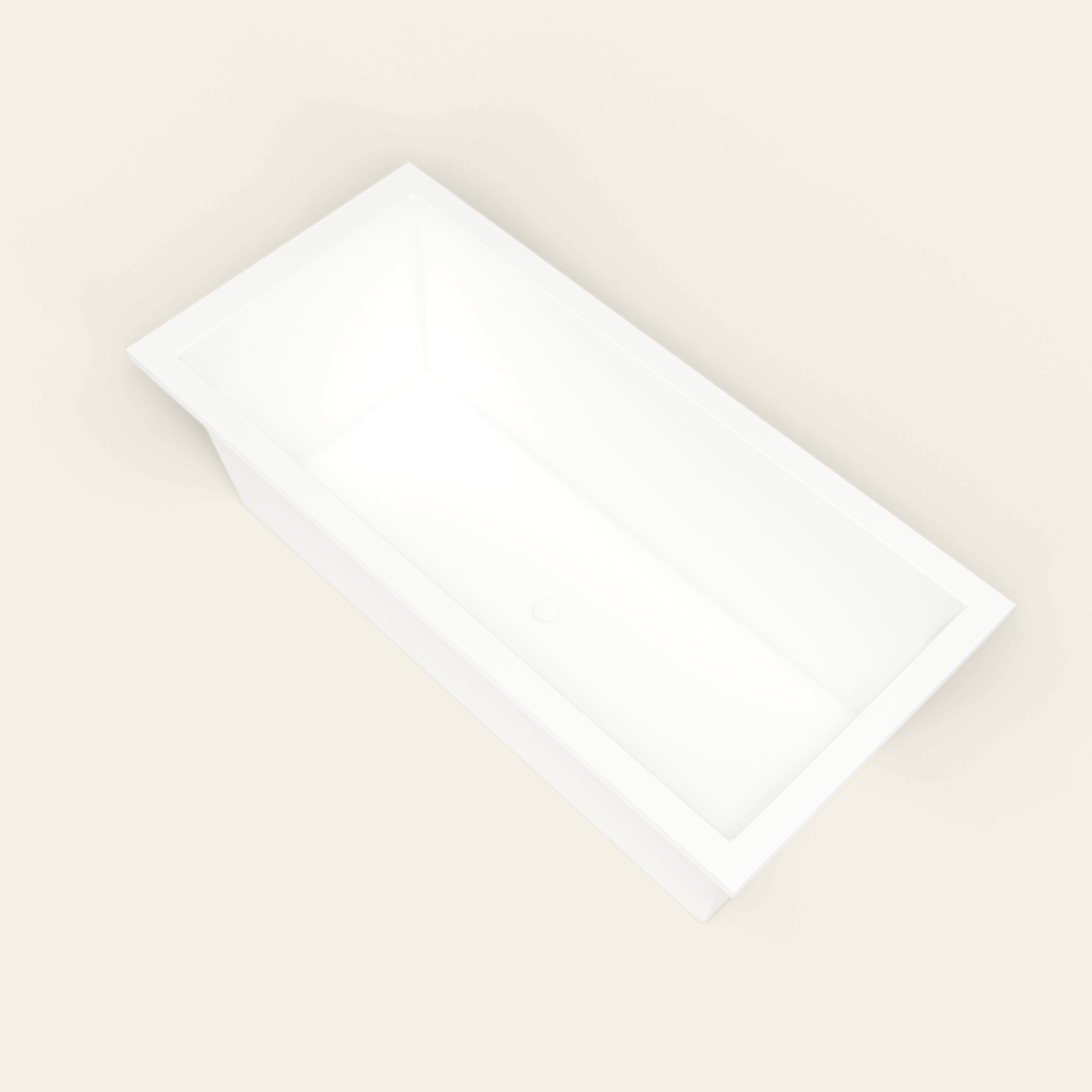Omnitub 1900×900 white deep soaking bath — interior corner [render:5_interior_corner:nofeet]