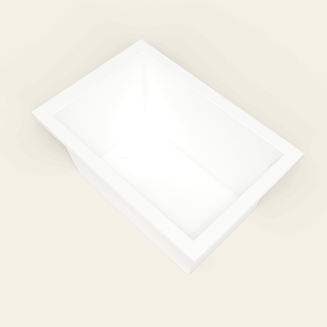 Omnitub 1250×850 white deep soaking bath — interior corner [render:5_interior_corner:nofeet]