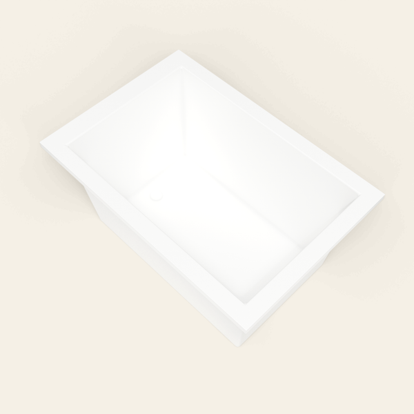 Omnitub 1250×850 white deep soaking bath — interior corner [render:5_interior_corner:nofeet]