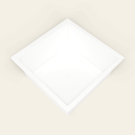Omnitub 1400×1400 white deep soaking bath — interior corner [render:5_interior_corner:nofeet]