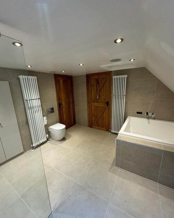 Omnitub 1200 x 1200 deep soaking tub 600mm depth square - top-down view