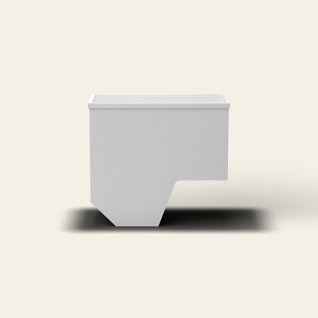 Omnitub 1100 x 600 seated soaking tub front