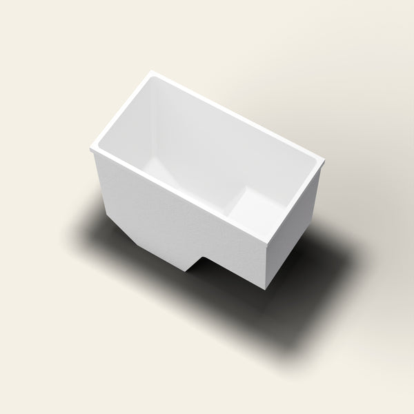 Omnitub 1100 x 600 seated soaking tub highbird