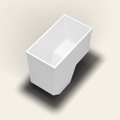 Omnitub 1100 x 600 seated soaking tub in foot