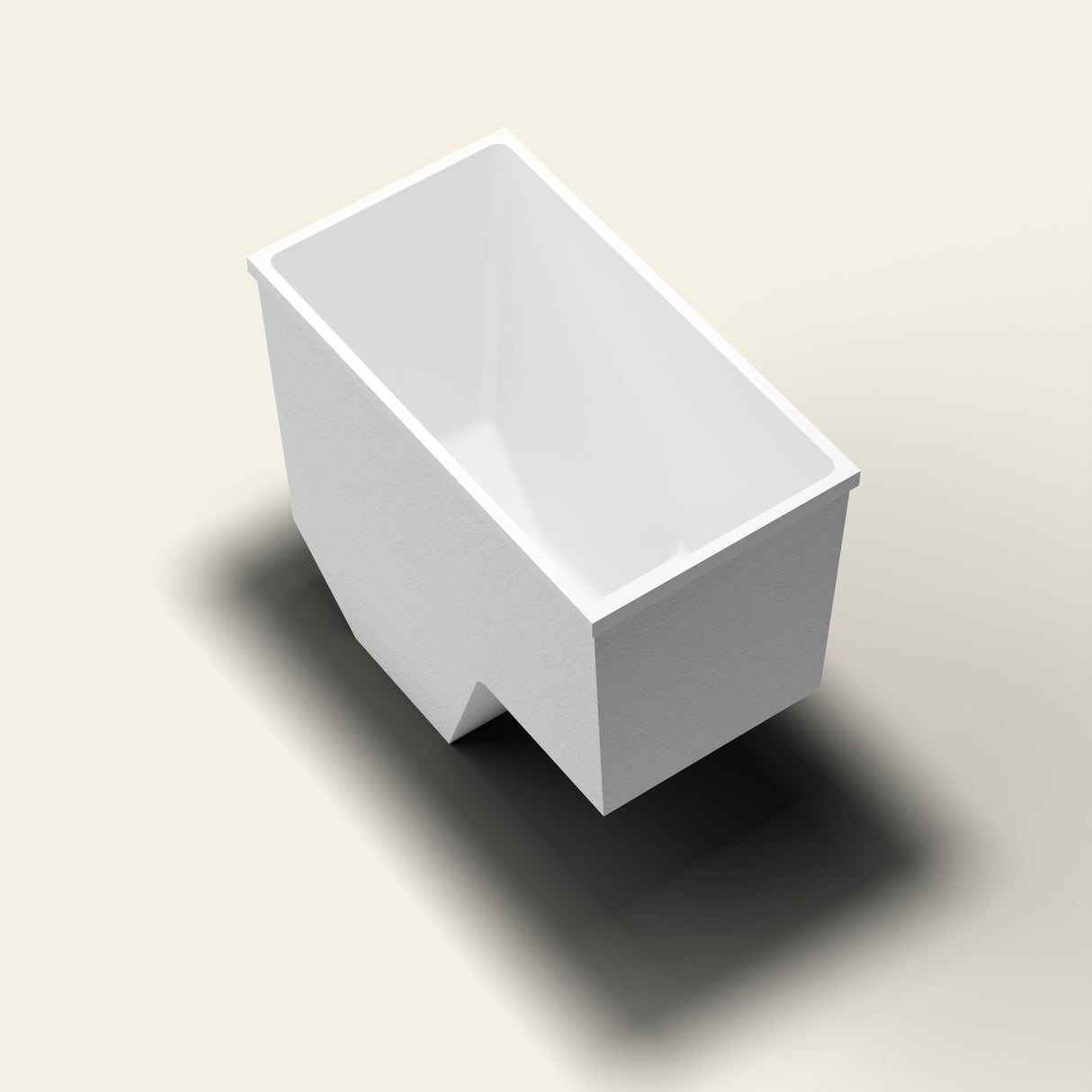 Omnitub 1100 x 600 seated soaking tub in seat
