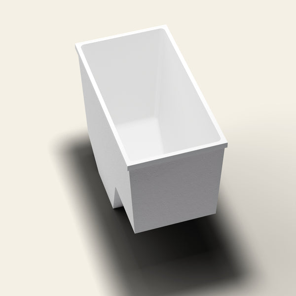 Omnitub 1100 x 600 seated soaking tub in seatclose