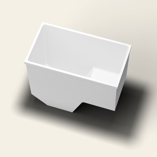 Omnitub 1100 x 600 seated soaking tub lookin