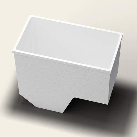Omnitub 1100 x 600 seated soaking tub rimdetail
