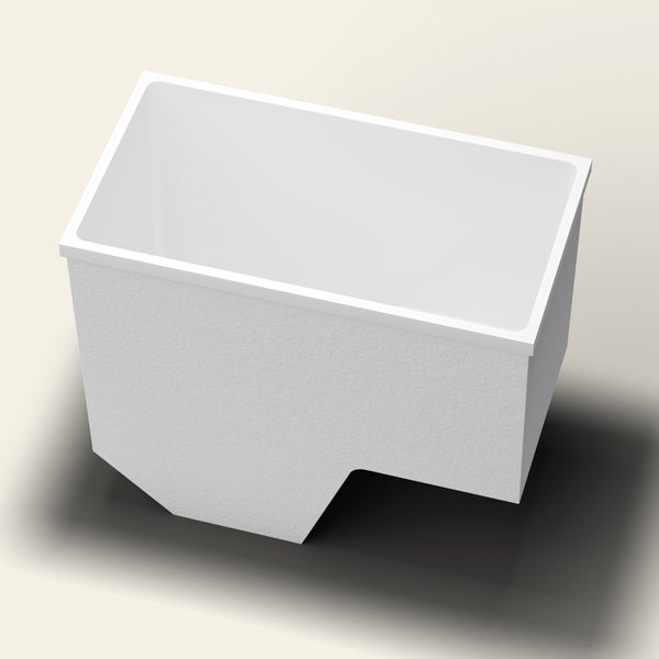Omnitub 1100 x 600 seated soaking tub rimdetail