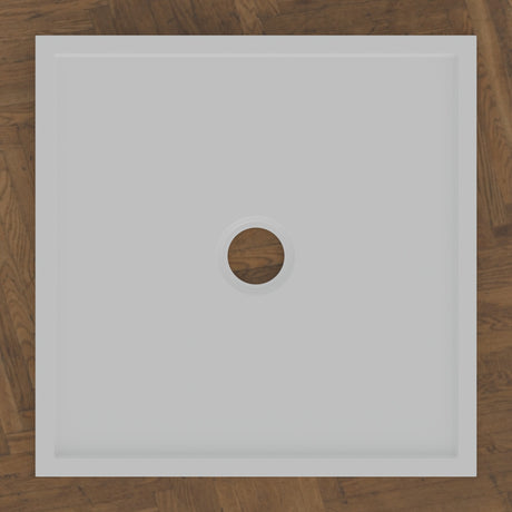 700 × 700 Square Shower Tray – 45mm Slim Non-Slip — bird's-eye · Omnitub bird's-eye hero