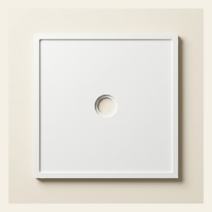 700mm × 700mm Omnitub Pure White shower tray — 35mm slim non-slip Omnigel surface, BS 4800 00 E 55, handmade in Somerset