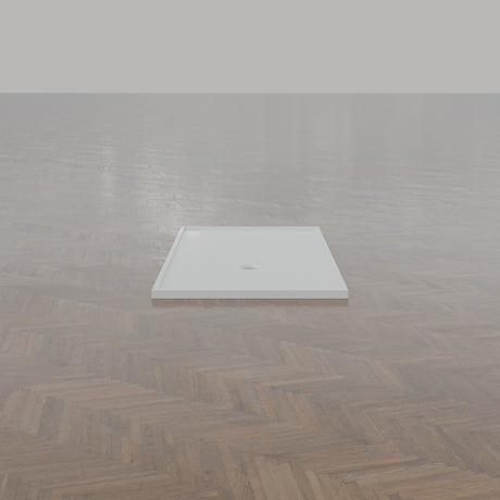 1800 × 1000 Rectangular Shower Tray – 45mm Slim Non-Slip — end view · Omnitub gallery end