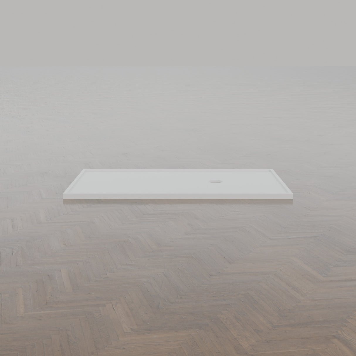 1800 × 1000 Rectangular Shower Tray – 45mm Slim Non-Slip — side profile · Omnitub gallery side