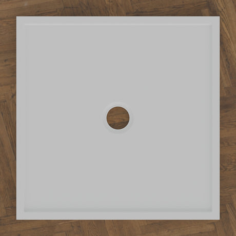 800 × 800 Square Shower Tray – 45mm Slim Non-Slip — bird's-eye · Omnitub bird's-eye hero
